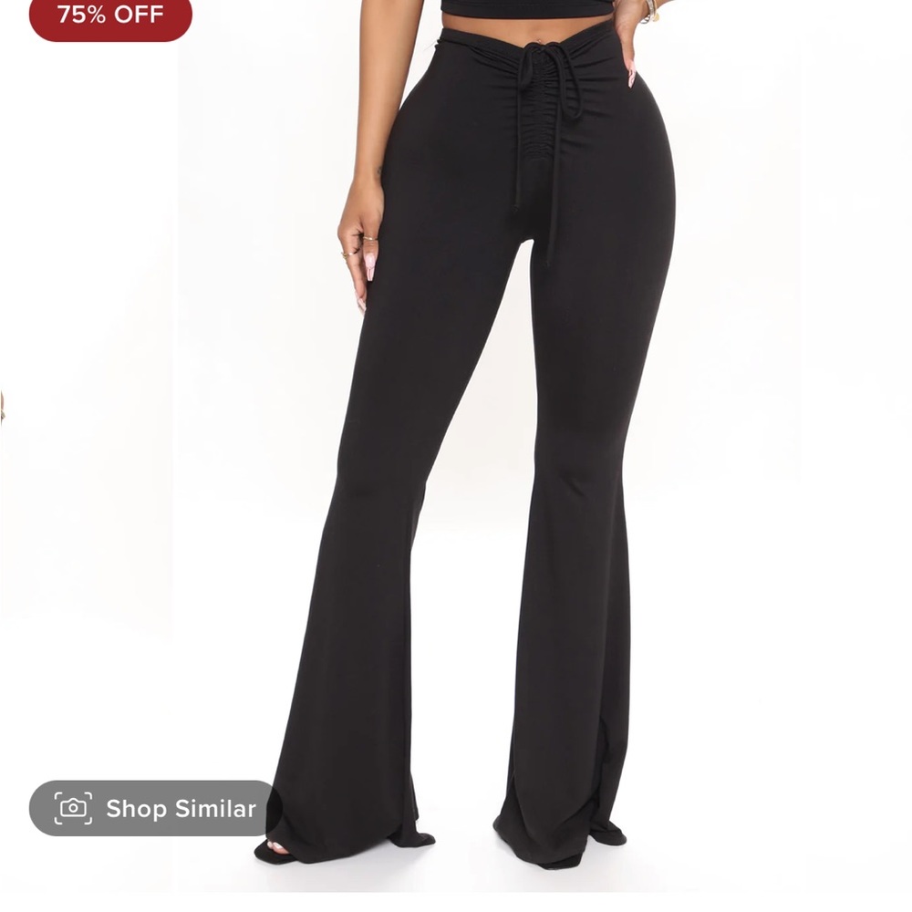 NWT Fashion Nova My first choice flare pant black size Small